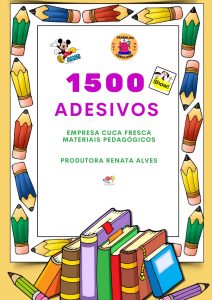 1500 ADESIVOS EMPRESA CUCA FRESCA MATERIAIS PEDAGÓGICOS